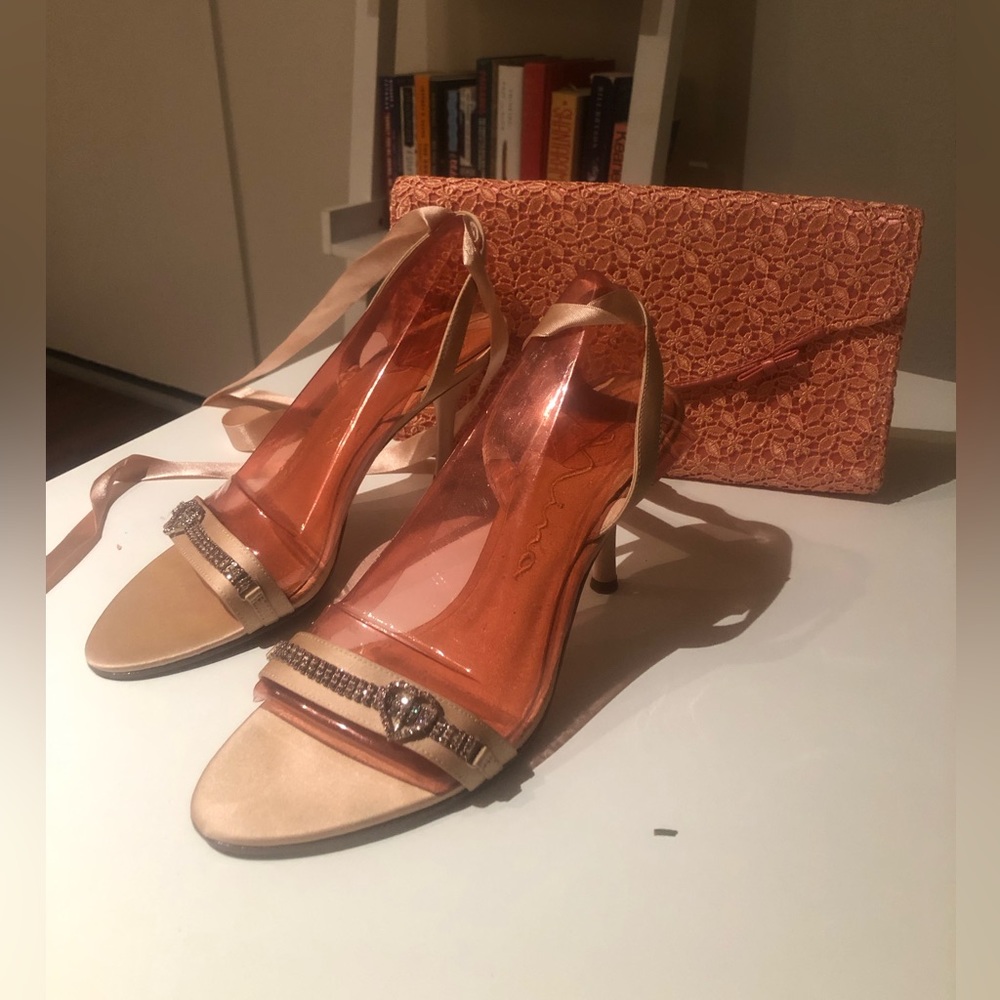 Nina - Lace Up, light pink Sandal